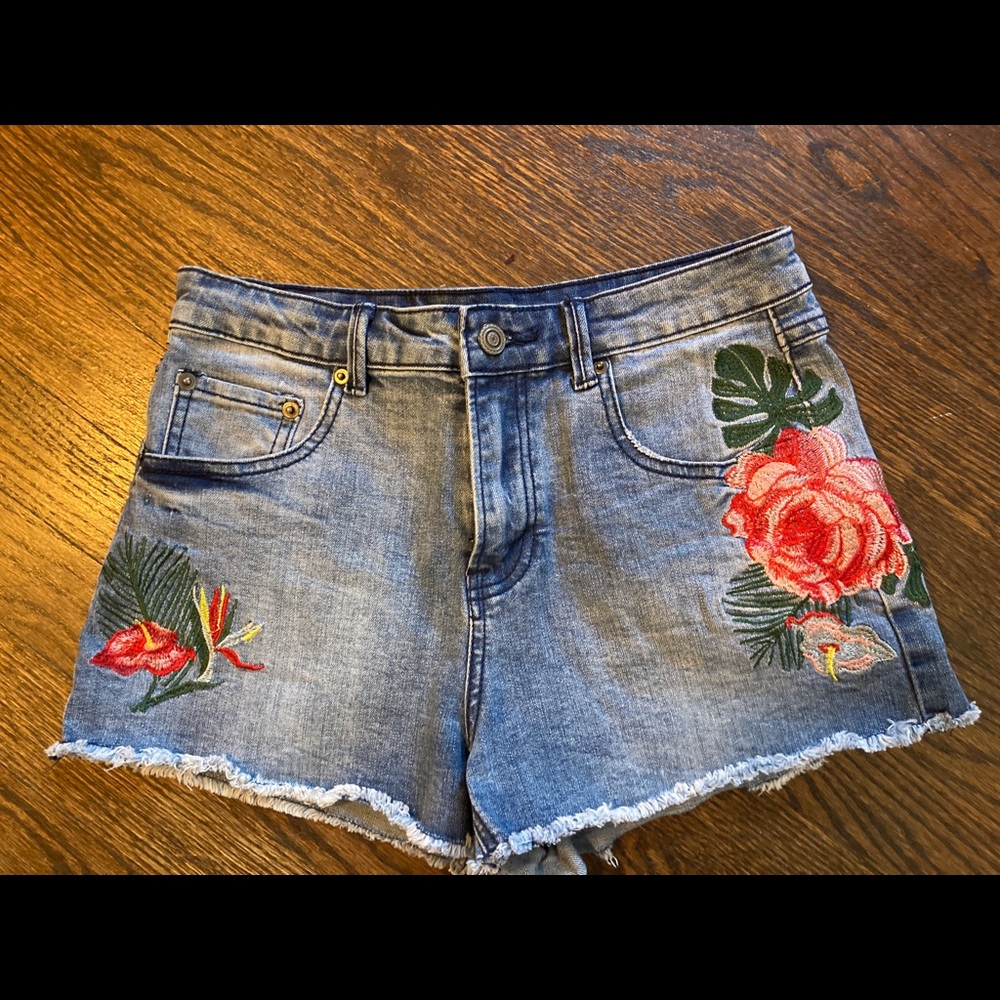 Denim shorts